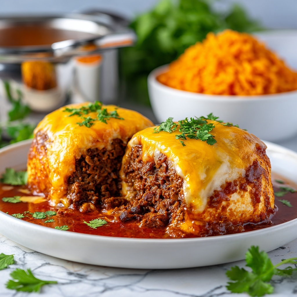 Slow Cooker Chile Colorado Burritos with Cheddar Cheese Recipe - Recipe Image