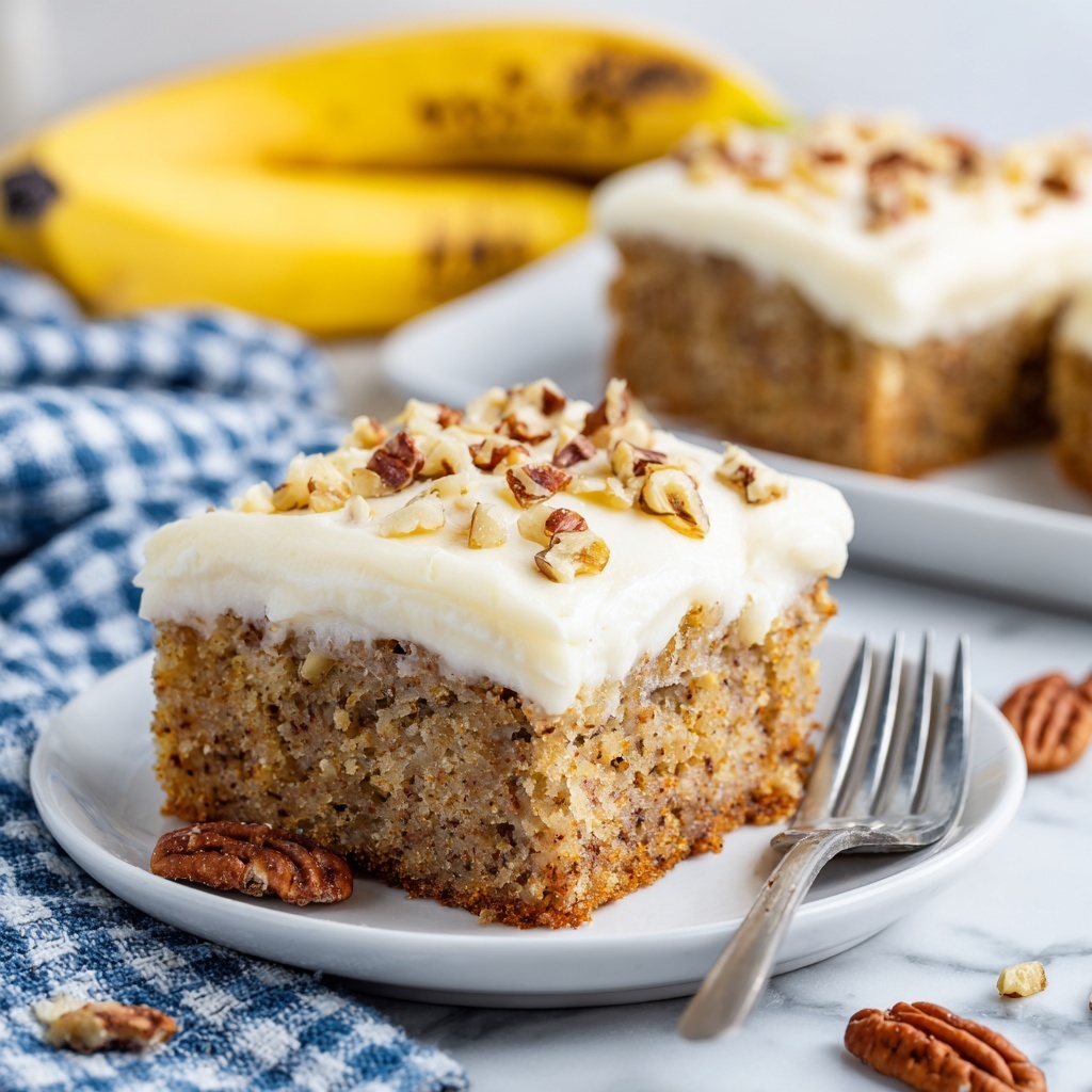 Banana Cake with Cream Cheese Frosting Recipe - Recipe Image