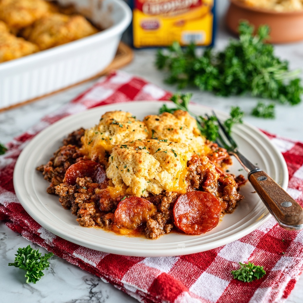 Cheddar Bay Pizza Casserole Recipe - Recipe Image