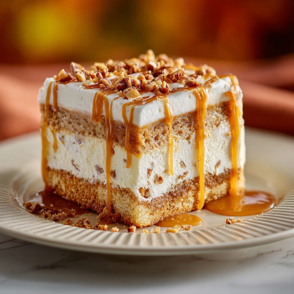 Caramel Apple Pie Poke Cake Recipe - Recipe Image