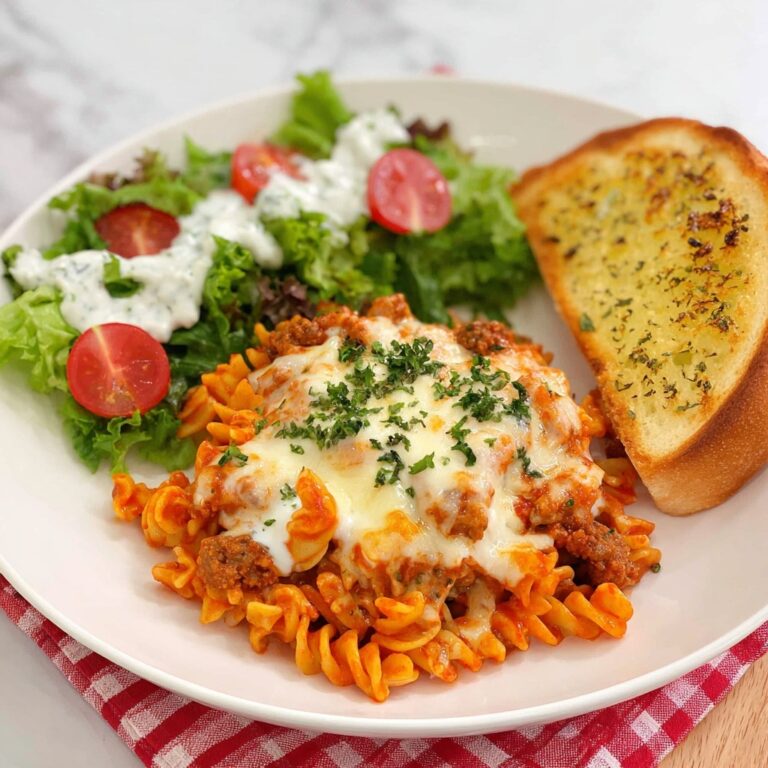 Slow Cooker Parmesan Garlic Pizza Pasta Recipe