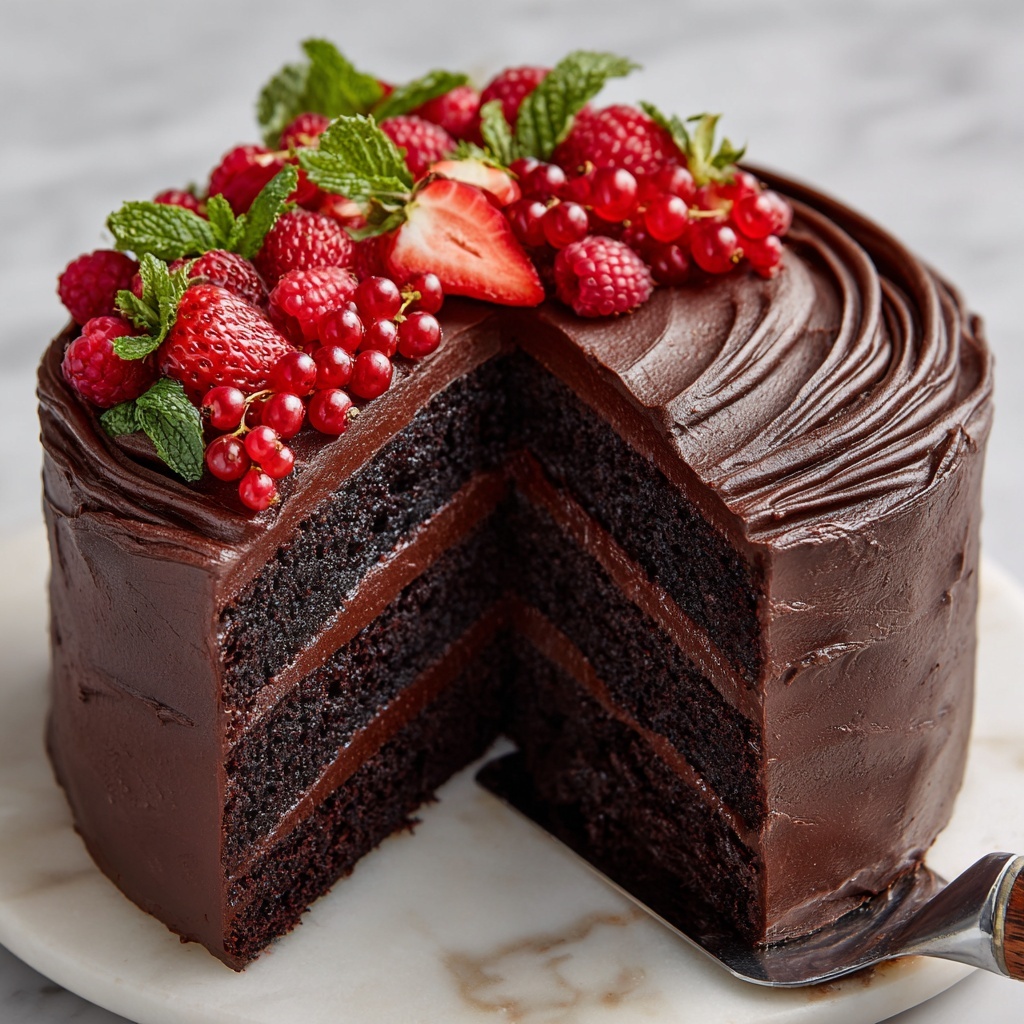 Vegan Chocolate Cake Recipe - Recipe Image