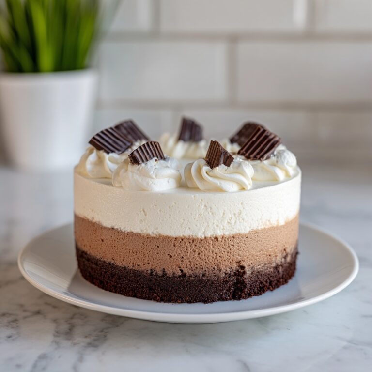 Triple Chocolate Mousse Cake Recipe