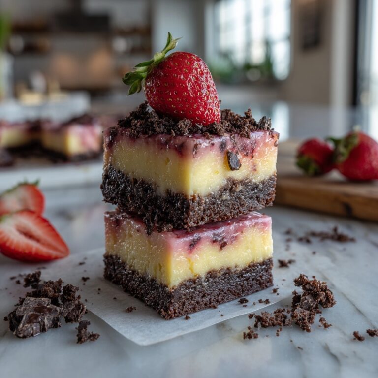 Strawberry Cheesecake Brownies Recipe