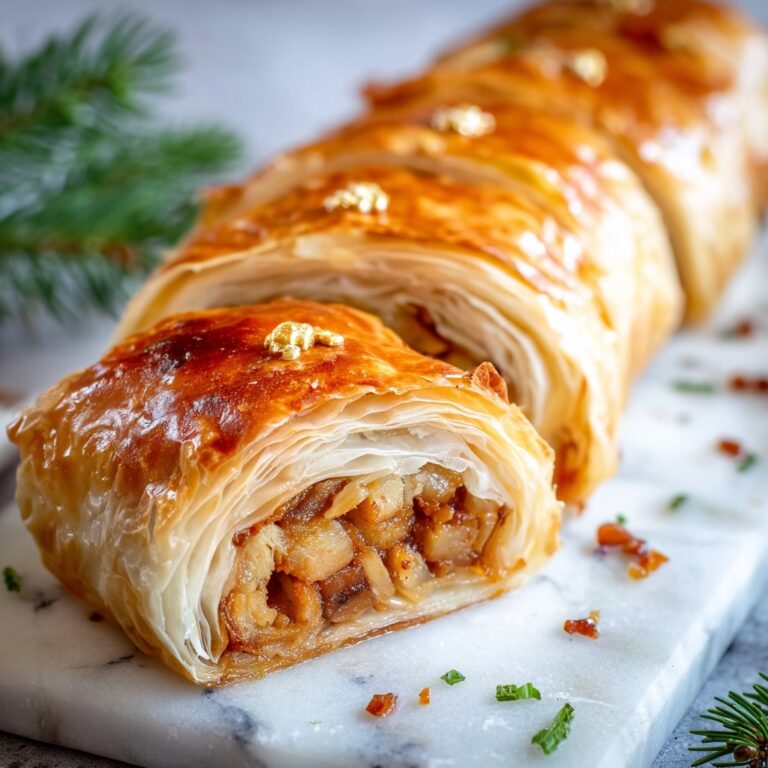 Easy Christmas Chicken Sausage Rolls with Cranberry and Sage Recipe