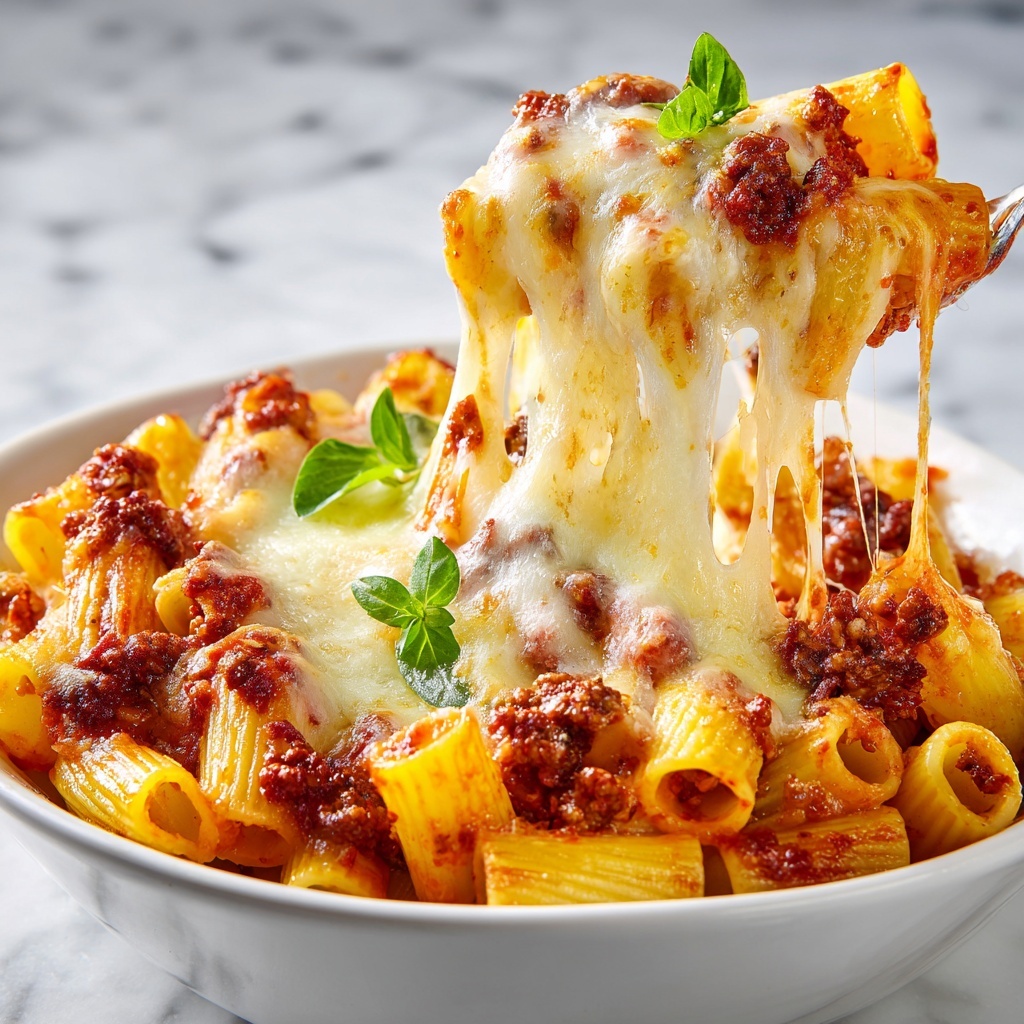 Rigatoni al Forno: An Amazing Ultimate Baked Pasta Dish Recipe - Recipe Image