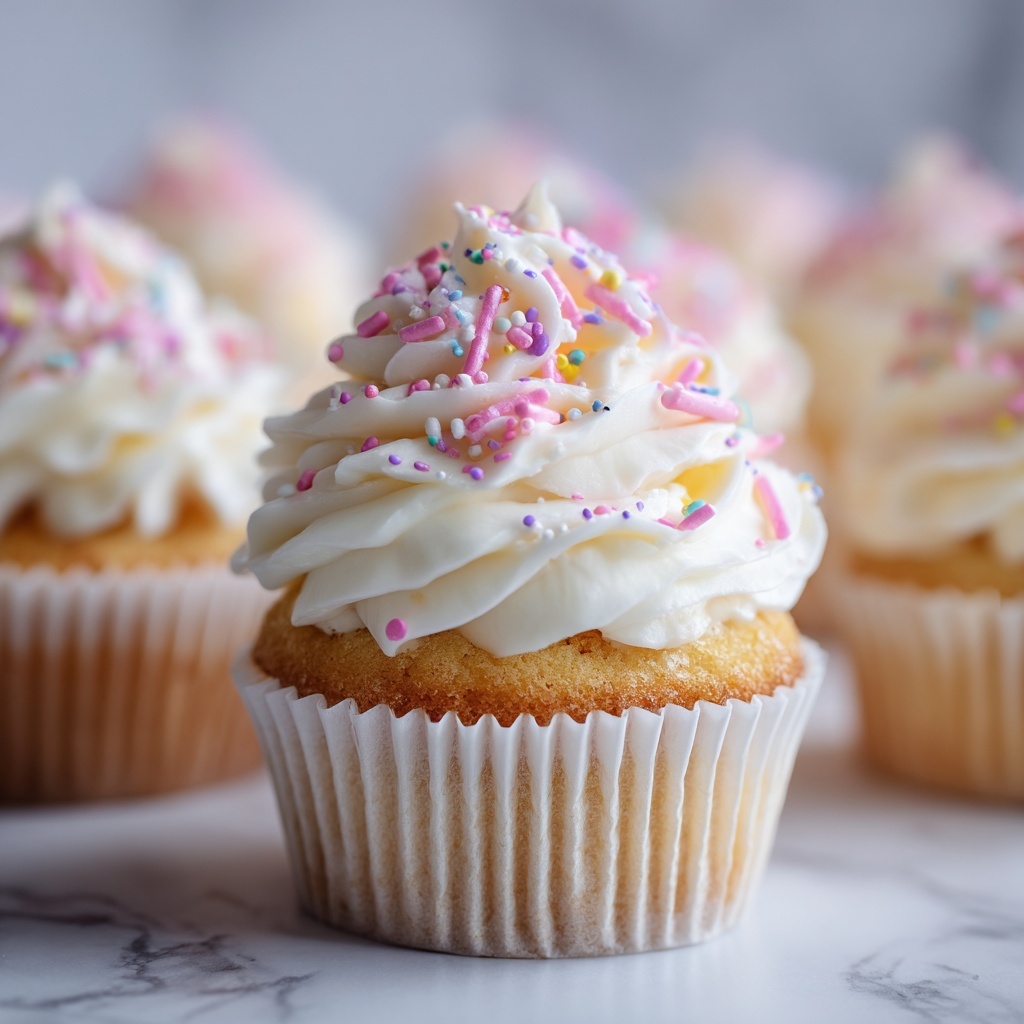 Rhubarb Honey Peach Cream Cheese Cupcakes Recipe - Recipe Image