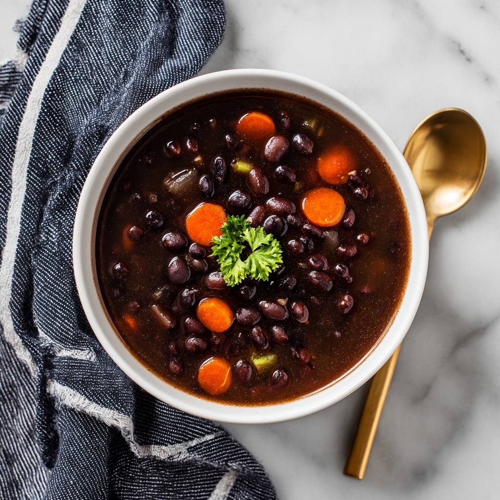 Easy Black Bean Salsa Soup Recipe - Recipe Image
