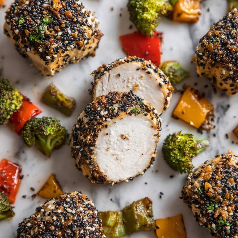 Bagel Chicken with Roasted Veggies Recipe