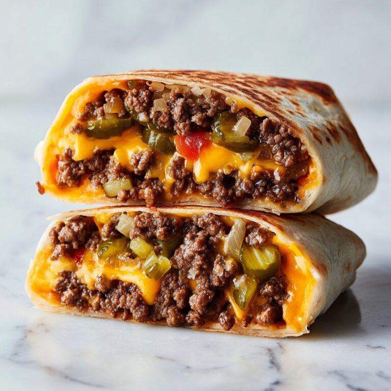 Easy Air Fryer Cheeseburger Wraps Recipe