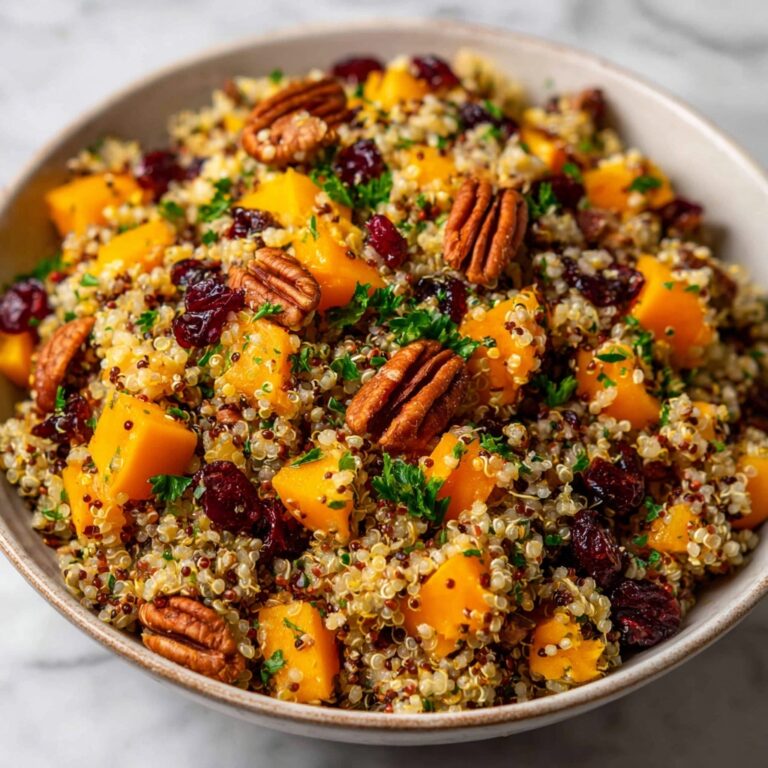 Roasted Pumpkin, Pecan & Cranberry Quinoa Salad Recipe