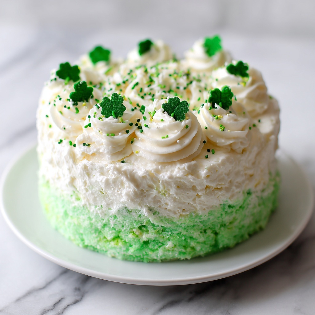 St. Patrick's Day Poke Cake Recipe - Recipe Image