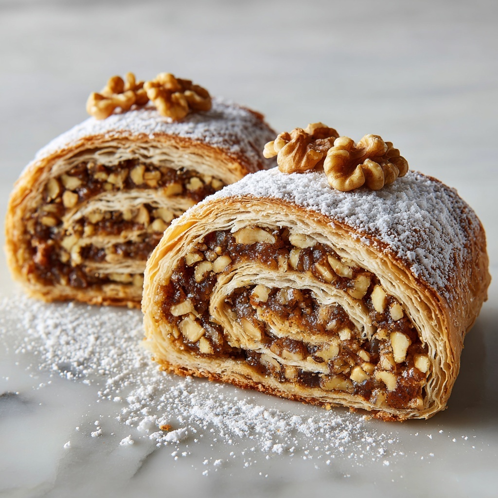 Italian Nut Roll Cookies Recipe - Recipe Image
