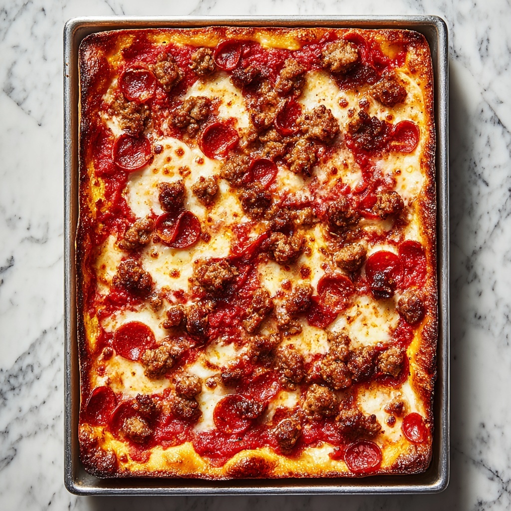 Ultimate Meat Feast Pizza Casserole Recipe - Recipe Image