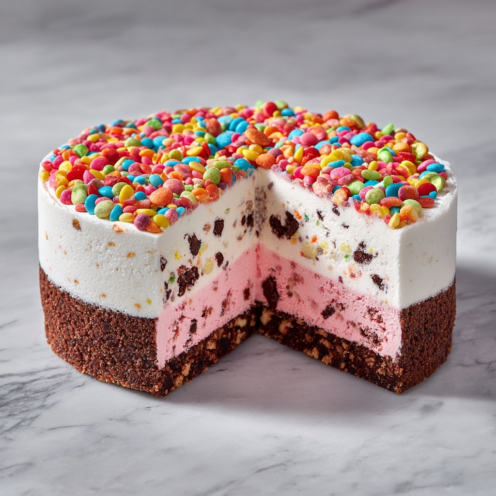 Funfetti Ice Cream Cake Recipe - Recipe Image