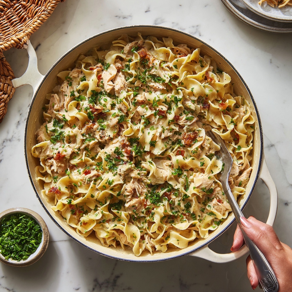 Chicken Pot Pie Pasta Recipe - Recipe Image