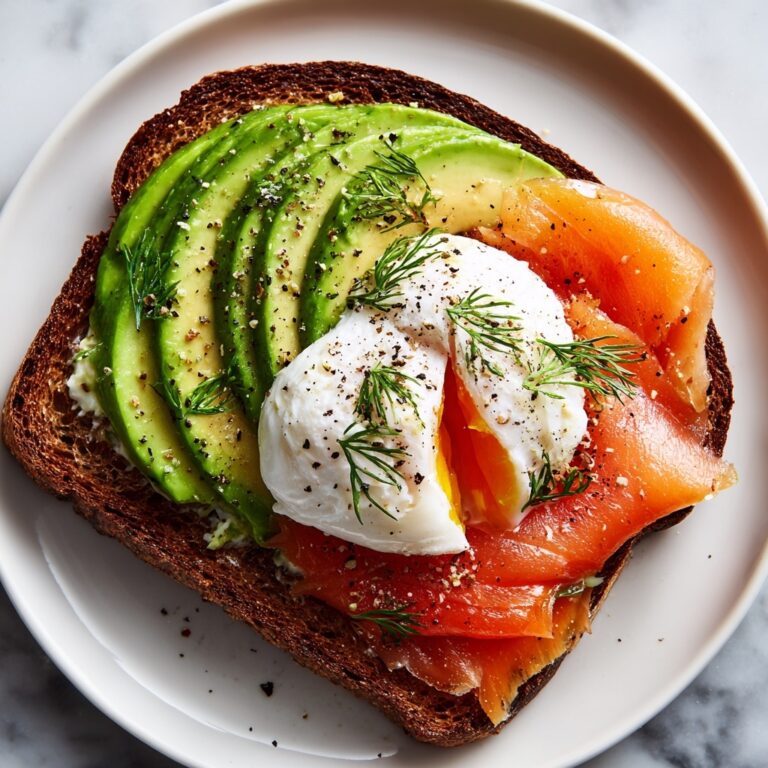 Avocado and Poached Egg with Smoked Salmon Plate Recipe