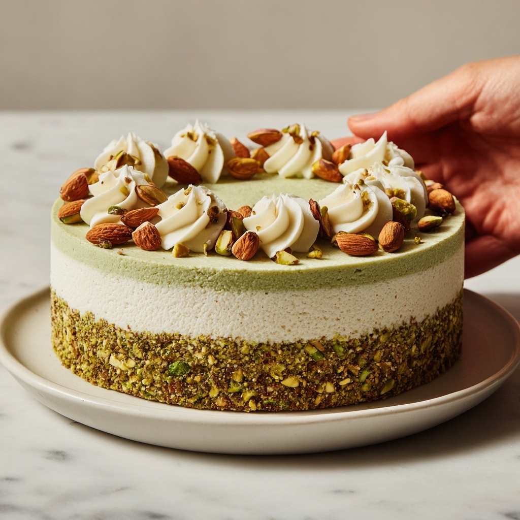 Pistachio Cream Cake Recipe - Recipe Image