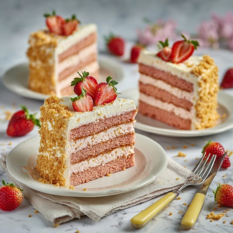 Strawberry Crunch Cake Recipe