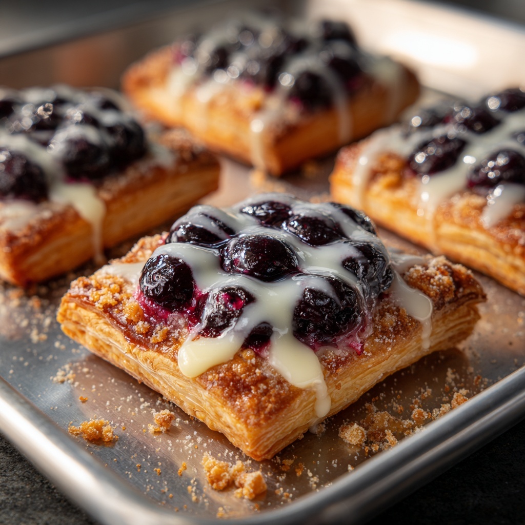 Blueberry Coffee Cake Danishes Recipe - Recipe Image