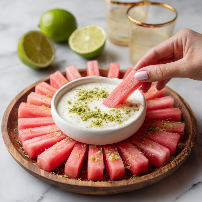 Watermelon Fries with Coconut Lime Dip Recipe