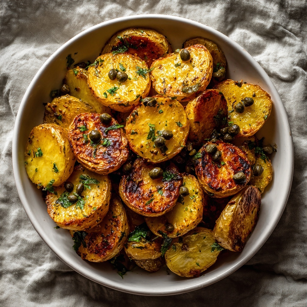 Crispy Roasted Potatoes with Salted Lemon Recipe - Recipe Image