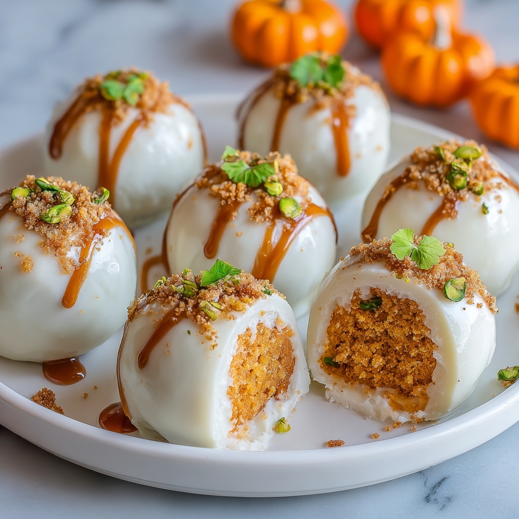 No-Bake Pumpkin Cheesecake Balls Recipe - Recipe Image