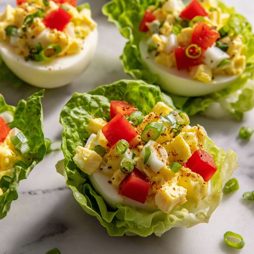 BLT Egg Salad Lettuce Wraps Recipe - Recipe Image