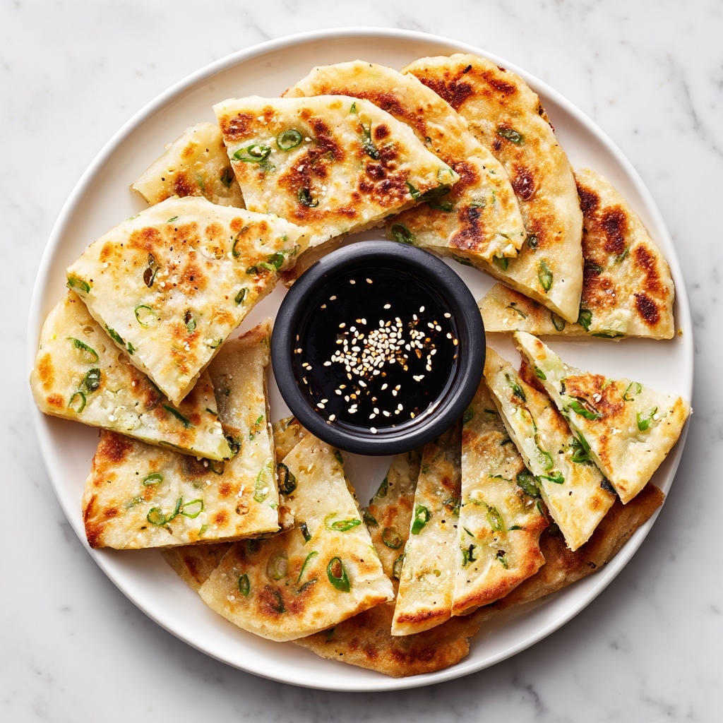 Crispy Vegetable Pancakes with Asian Dipping Sauce Recipe - Recipe Image