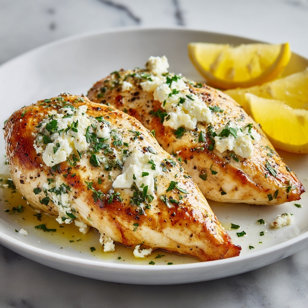 Greek Chicken with Lemon and Feta Recipe - Recipe Image