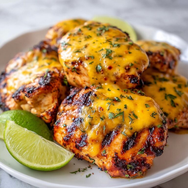 Grilled Salsa Verde Chicken with Pepper Jack Recipe
