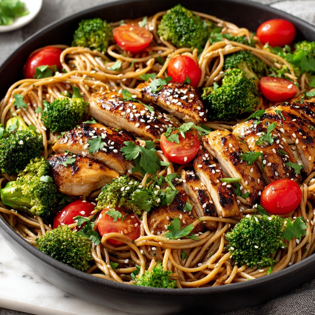 Chicken Stir Fry Noodles Recipe - Recipe Image