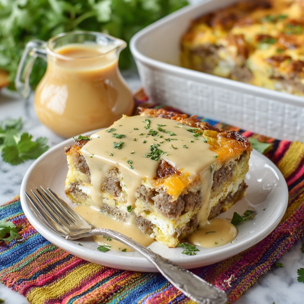 Mexican Sausage Breakfast Casserole Recipe - Recipe Image