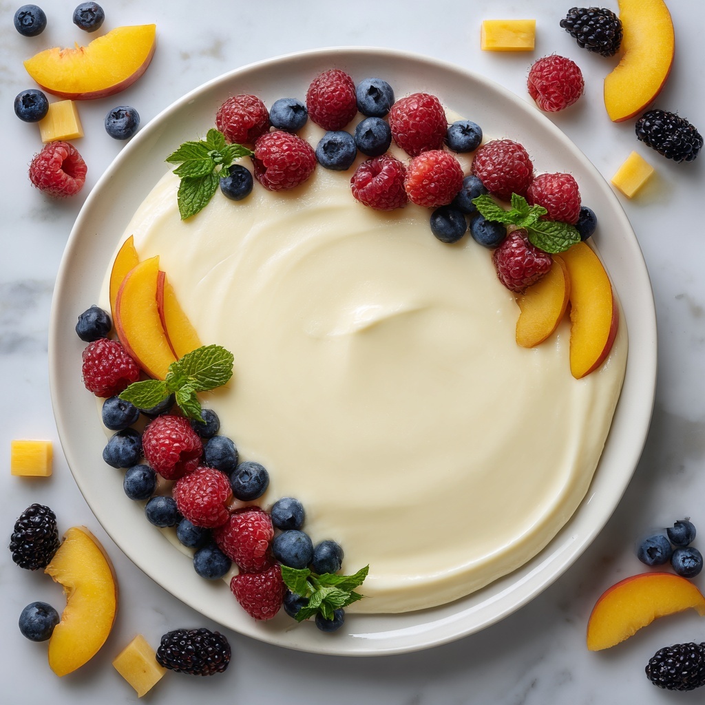 Vanilla Pudding with Fresh Fruit Recipe - Recipe Image