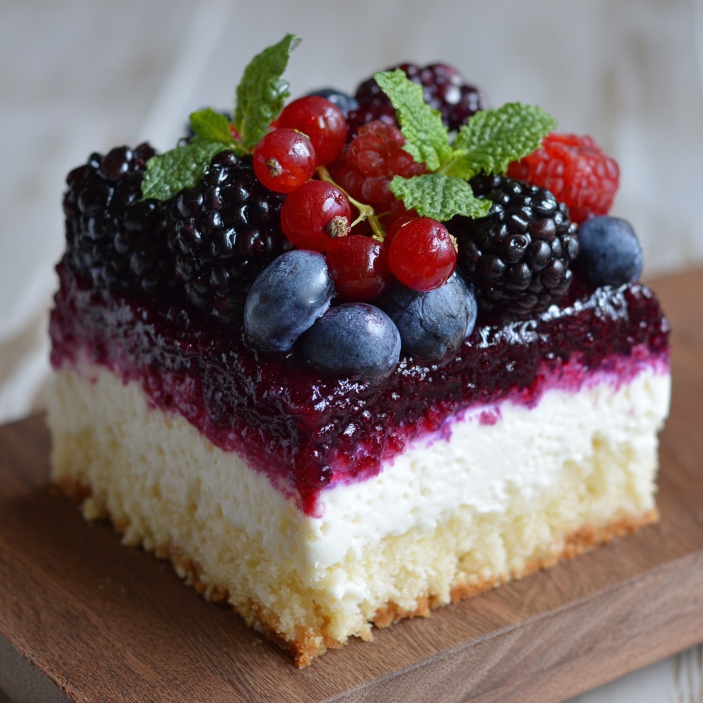 Summer Berry Cake Recipe - Recipe Image