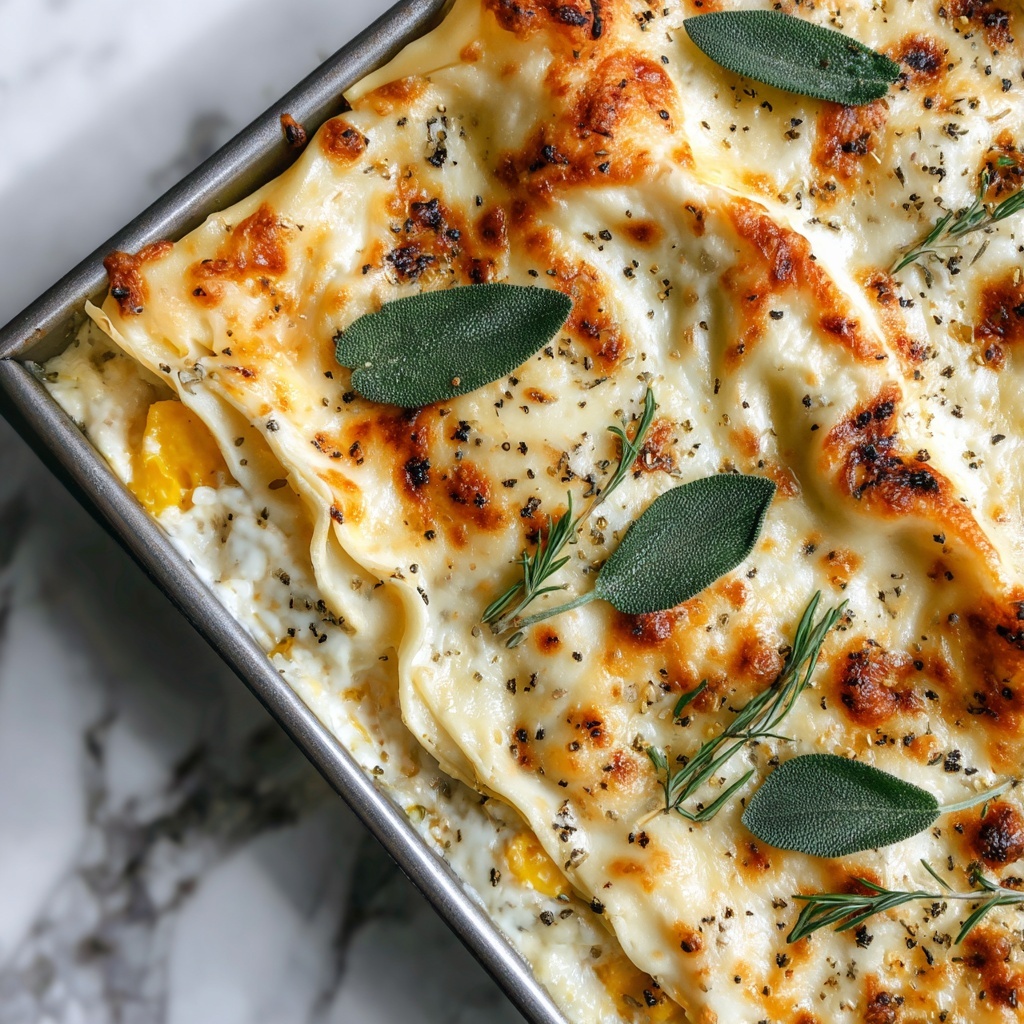 Butternut Squash and Sage Lasagna Recipe - Recipe Image