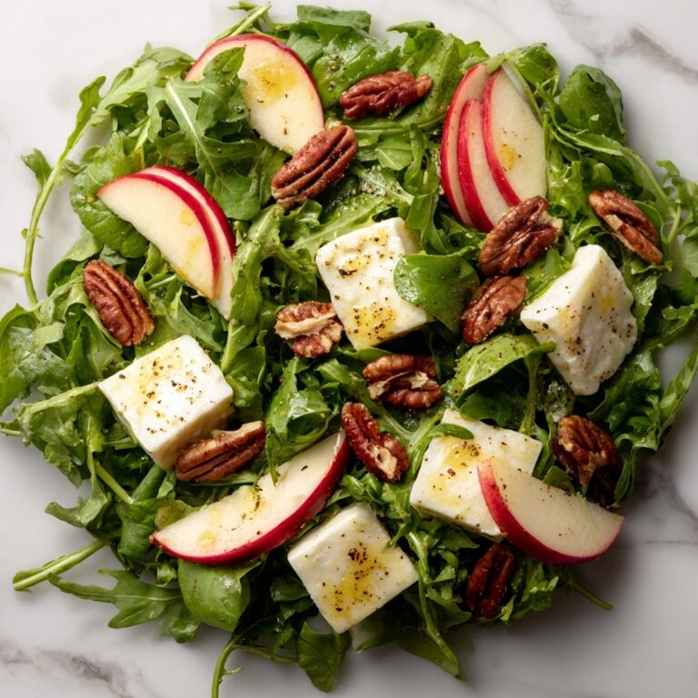 Apple Arugula Salad with Maple Pecans and Balsamic Dressing Recipe