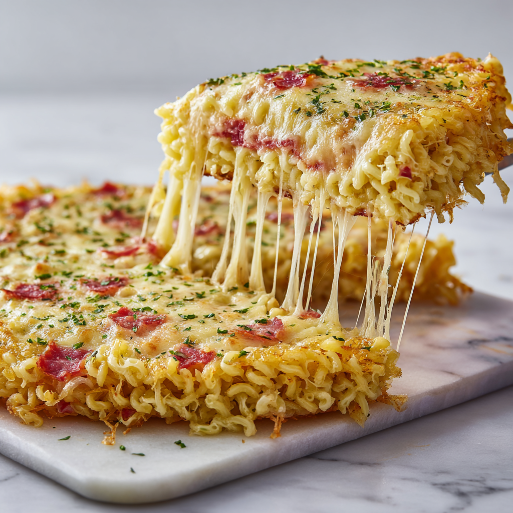 Macaroni and Cheese Pizza Recipe - Recipe Image
