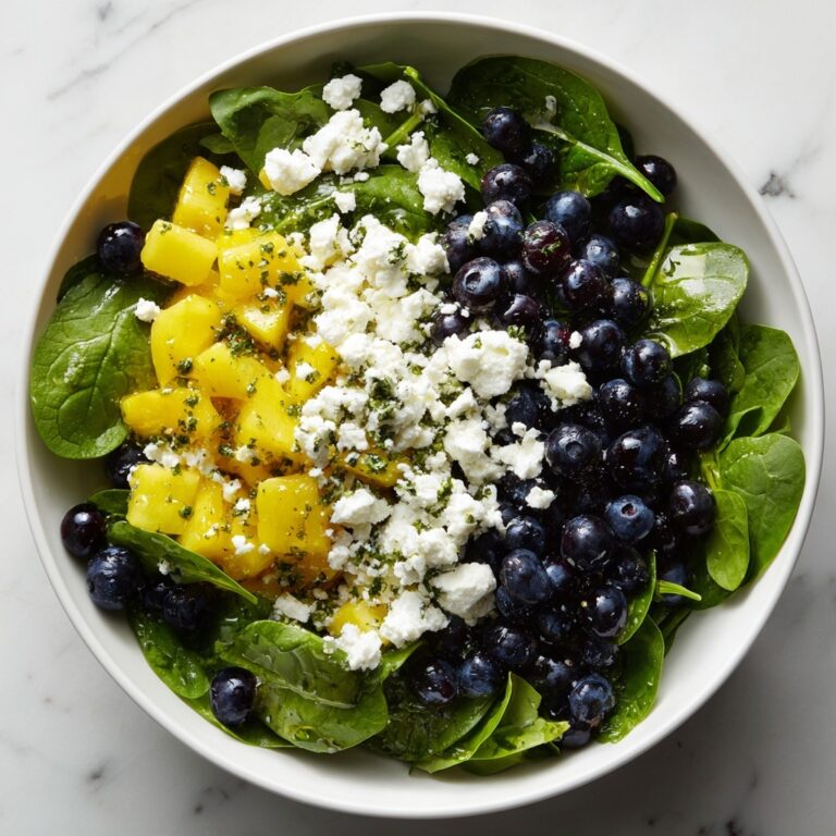 Mango, Blueberry, and Spinach Salad Recipe
