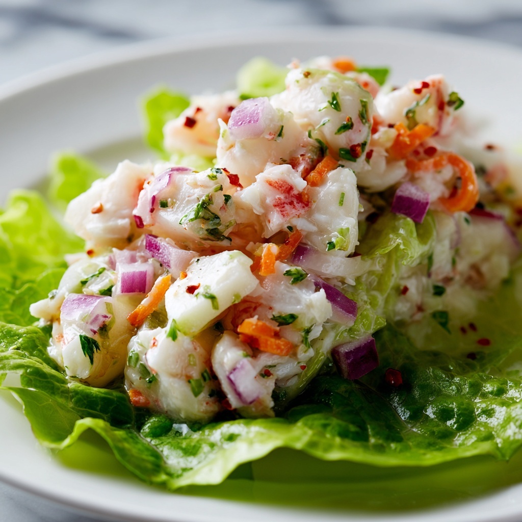 Crab Salad with Fresh Vegetables and Herb Dressing Recipe - Recipe Image