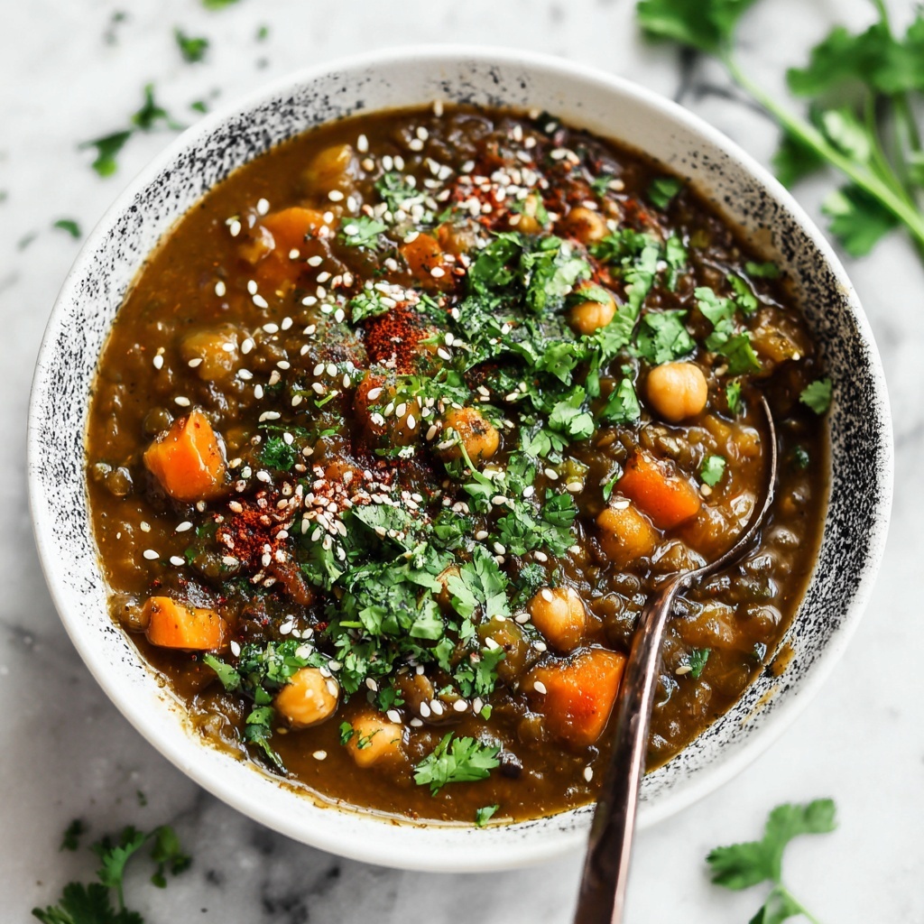 Sweet Potato Lentil Curry with Crispy Sesame Chickpeas Recipe - Recipe Image