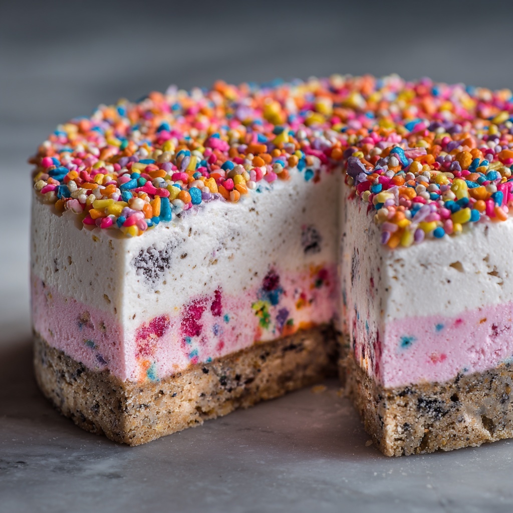 Funfetti Ice Cream Cake Recipe - Recipe Image