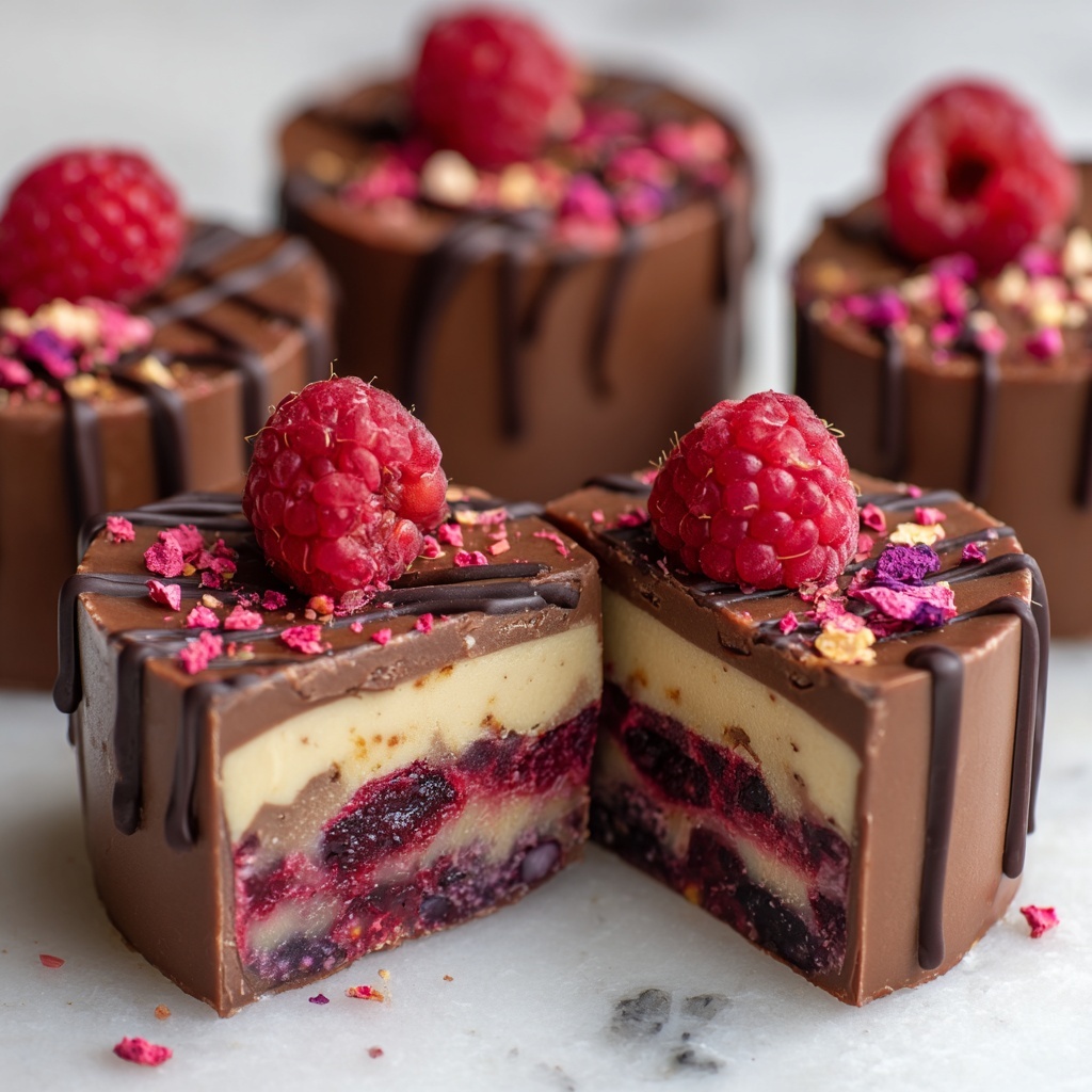 Chocolate Raspberry Mousse Bites Recipe - Recipe Image