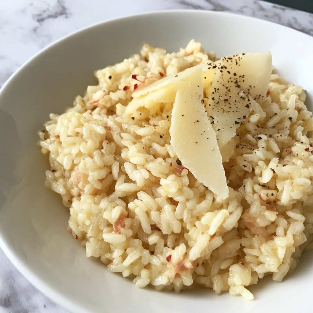 Creamy Pumpkin Risotto with Parmesan and Balsamic Recipe - Recipe Image