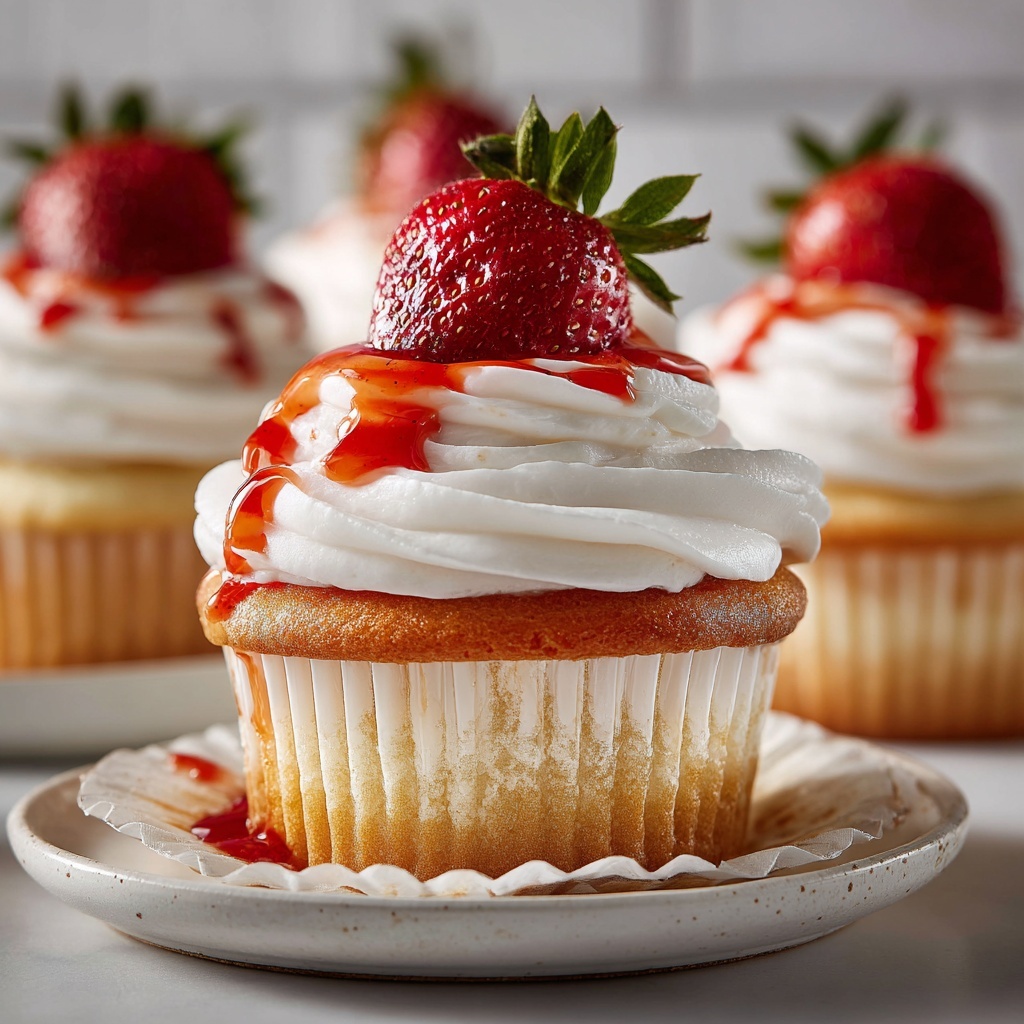Strawberry Shortcake Cupcakes Recipe - Recipe Image