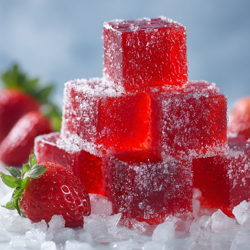 Tangy Homemade Sour Strawberry Gummies Recipe - Recipe Image
