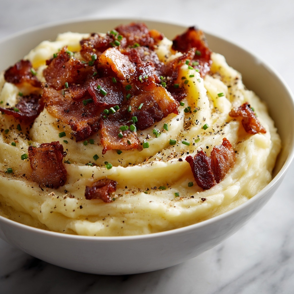 Steakhouse-Style Garlic Mashed Potatoes Recipe - Recipe Image