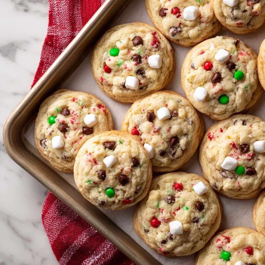 Cake Mix Chocolate Chip Santa Cookies Recipe - Recipe Image