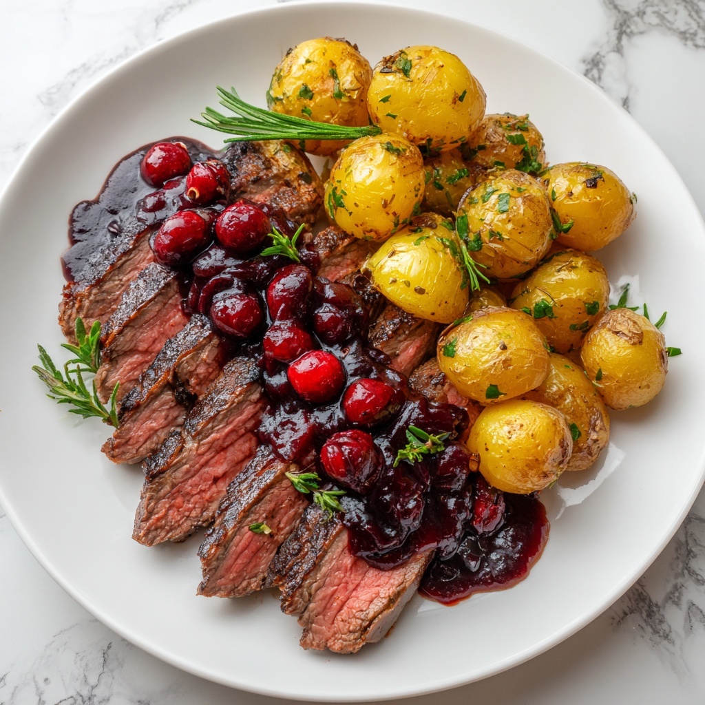 Cherry-Balsamic Sirloin Recipe - Recipe Image