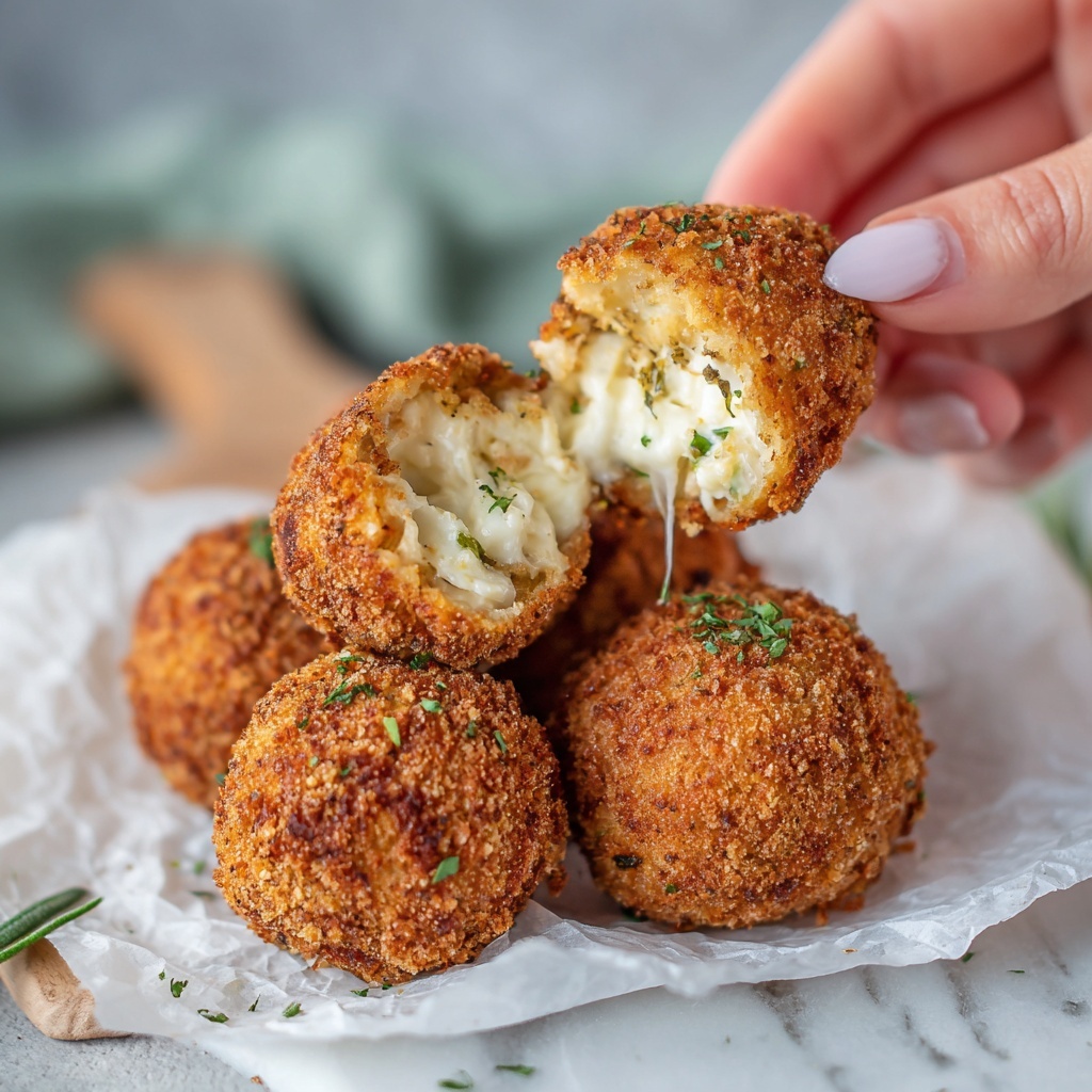 Stuffed Cheese Balls Recipe - Recipe Image